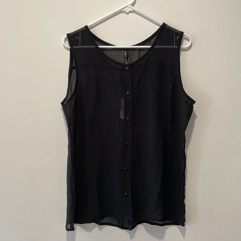 NWT Nina Capri Women’s Sheer Top